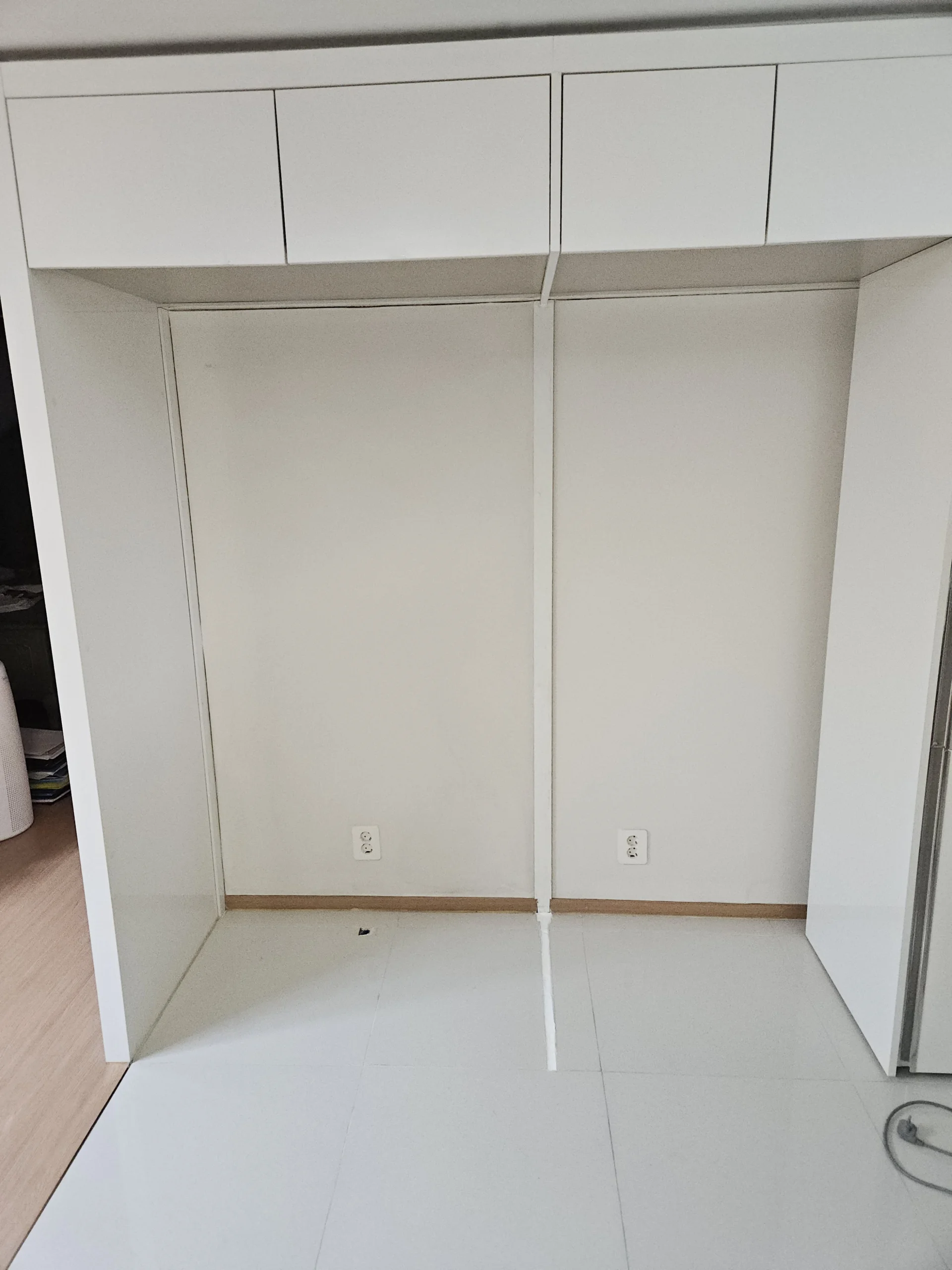 천안 냉장고키큰수납 불당동 냉장고 주변 시공 전 집잘알김프로